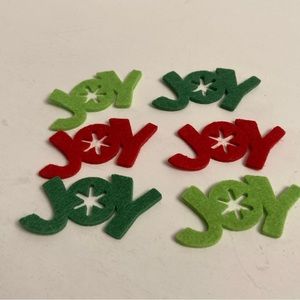 Dimensions Red Green Christmas Joy Scrapbook Card Making Embellishments 60ct